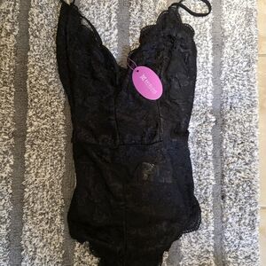 Allure Black Lace Chemise